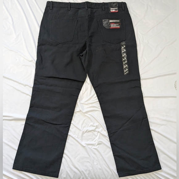 Weatherproof: Men's Black Straight Leg Canvas pants  100% cotton Size 40x30 - Picture 2 of 10